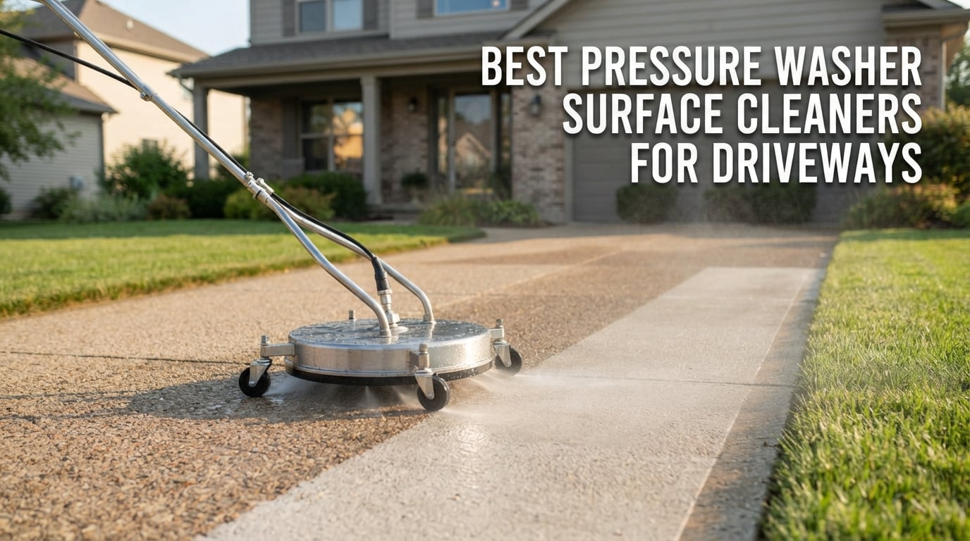 best pressure washer surface cleaners for driveways