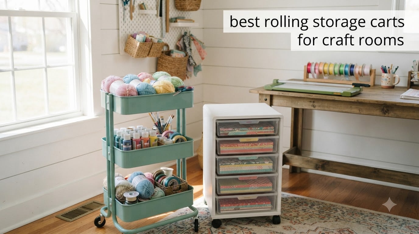 best rolling storage carts for craft rooms