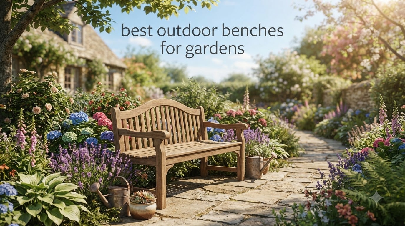best outdoor benches for gardens