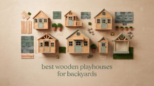 best wooden playhouses for backyards