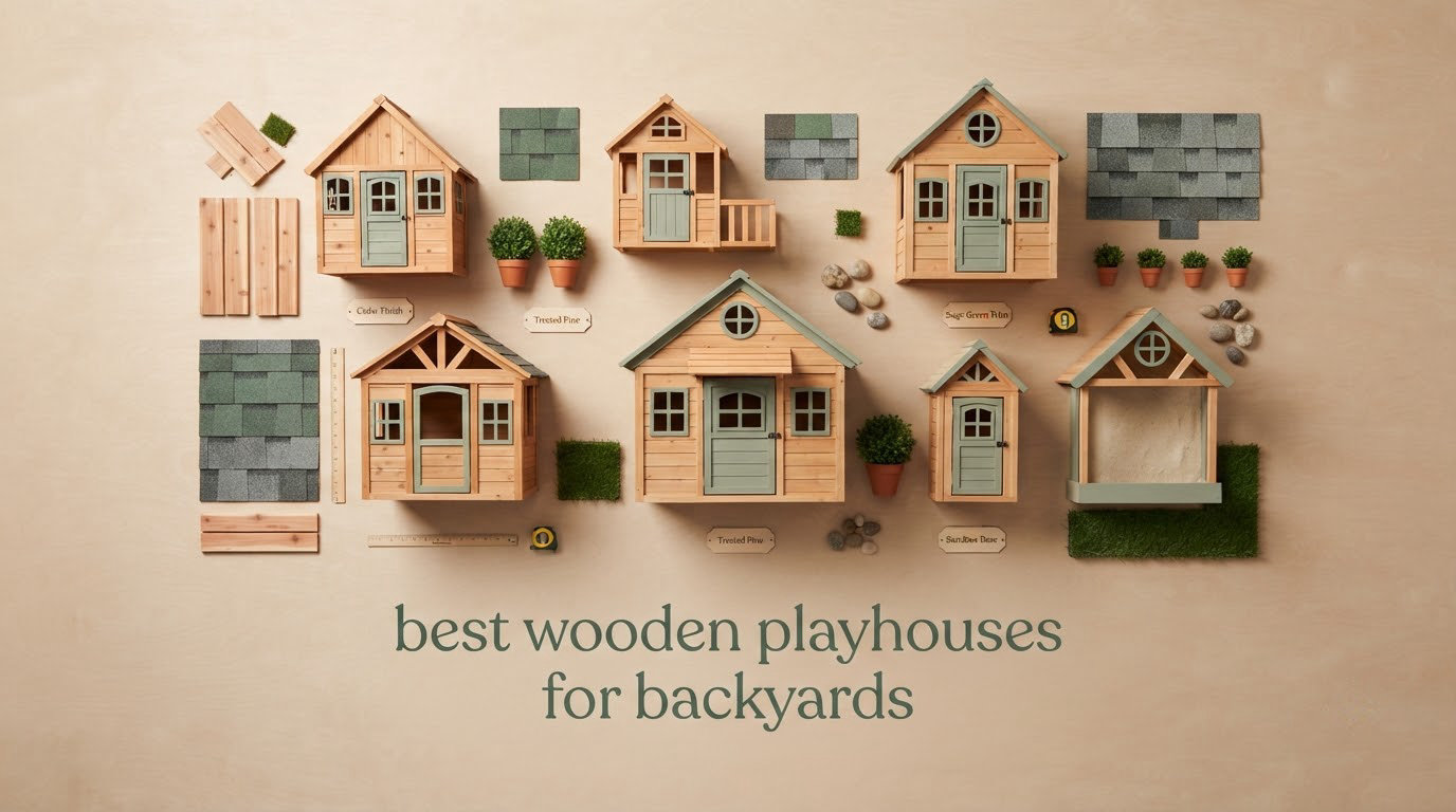 best wooden playhouses for backyards