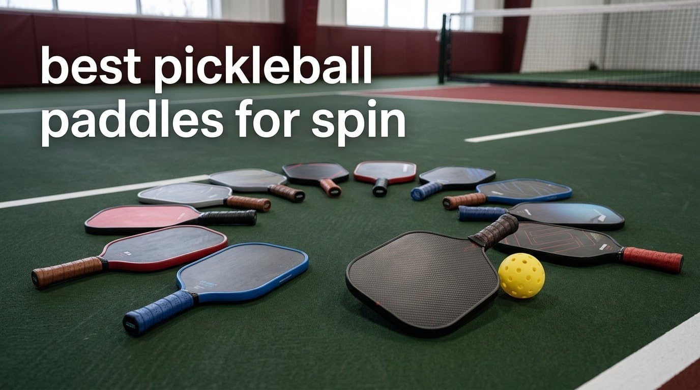 best pickleball paddles for spin