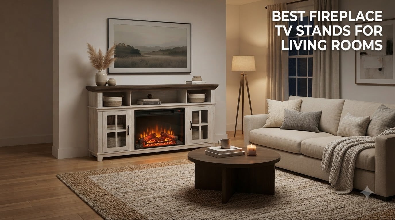 best fireplace tv stands for living rooms
