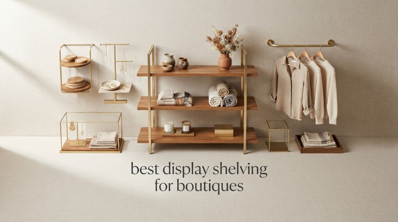 best display shelving for boutiques