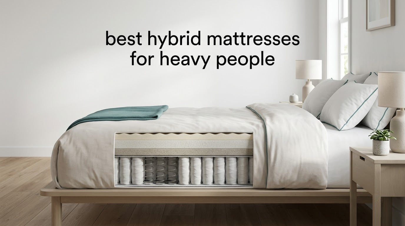 best hybrid mattresses for heavy people