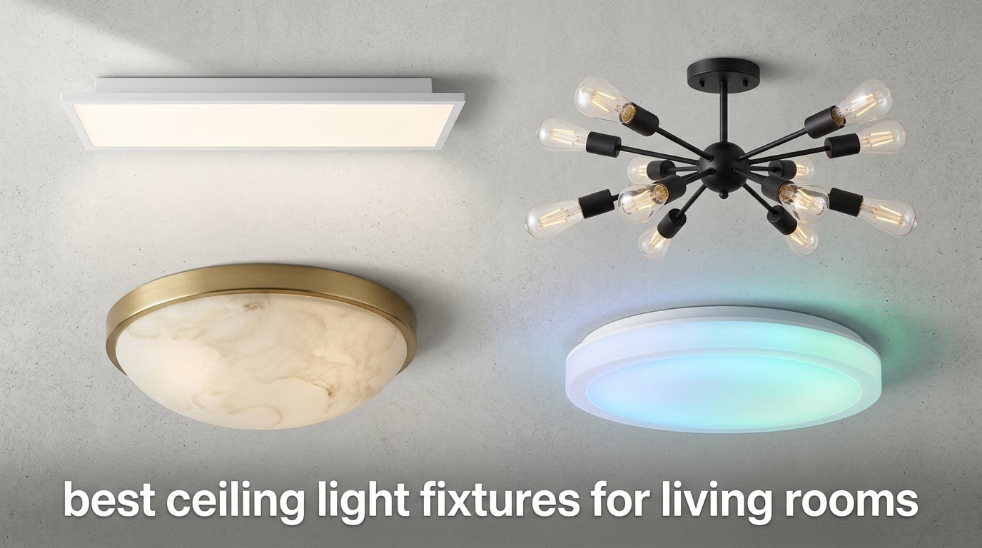 best ceiling light fixtures for living rooms
