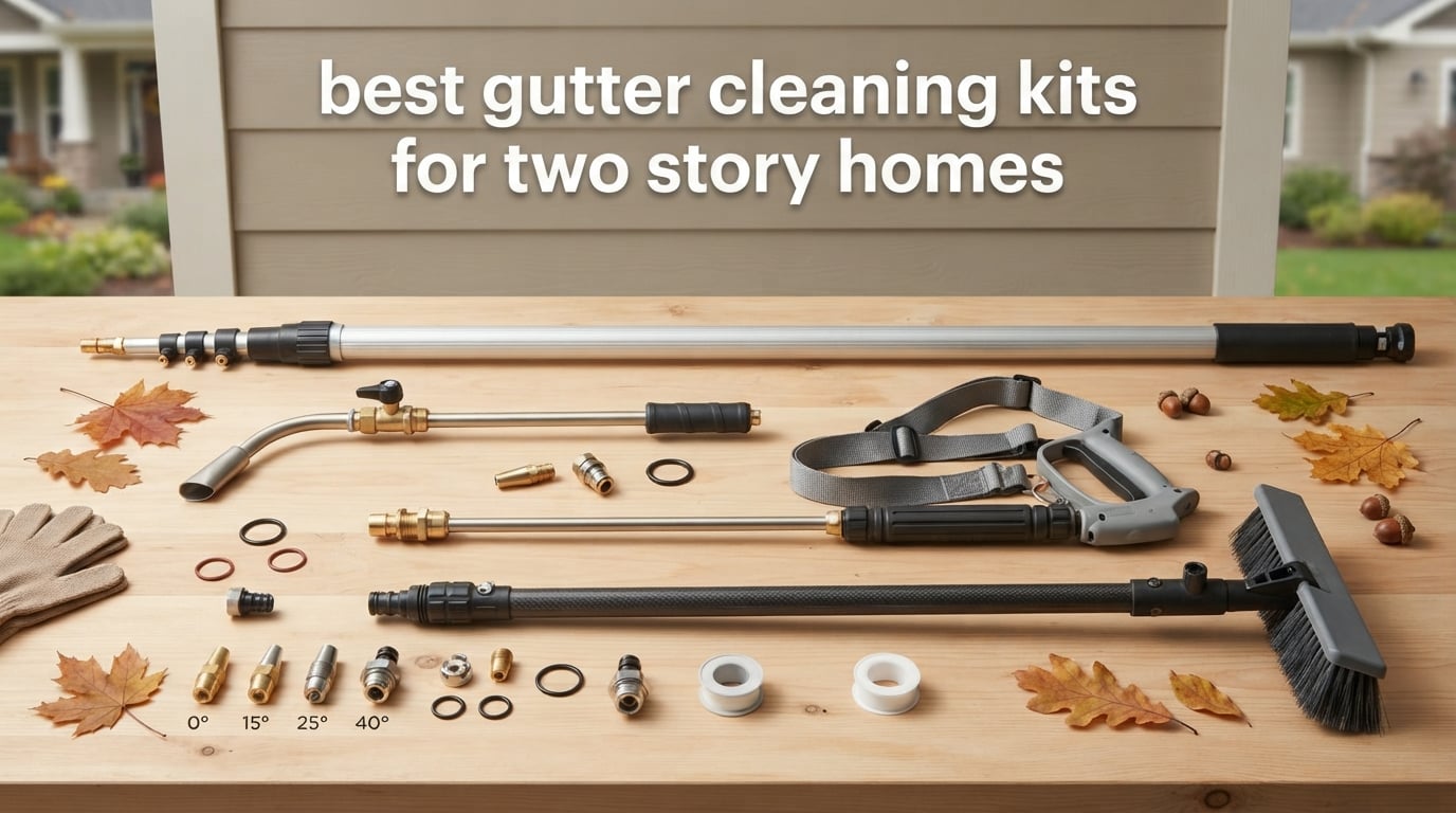best gutter cleaning kits for two story homes