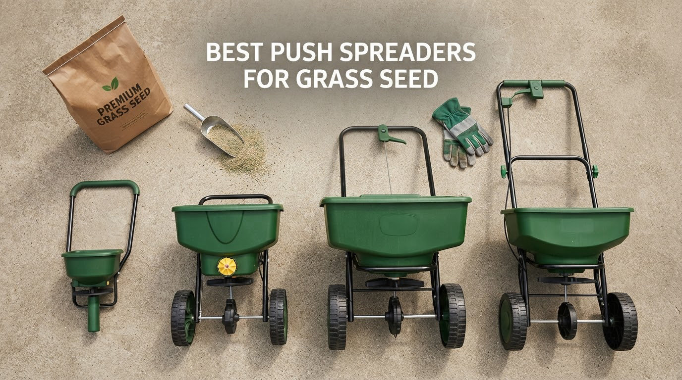 best push spreaders for grass seed