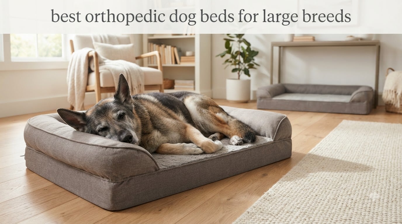 best orthopedic dog beds for large breeds