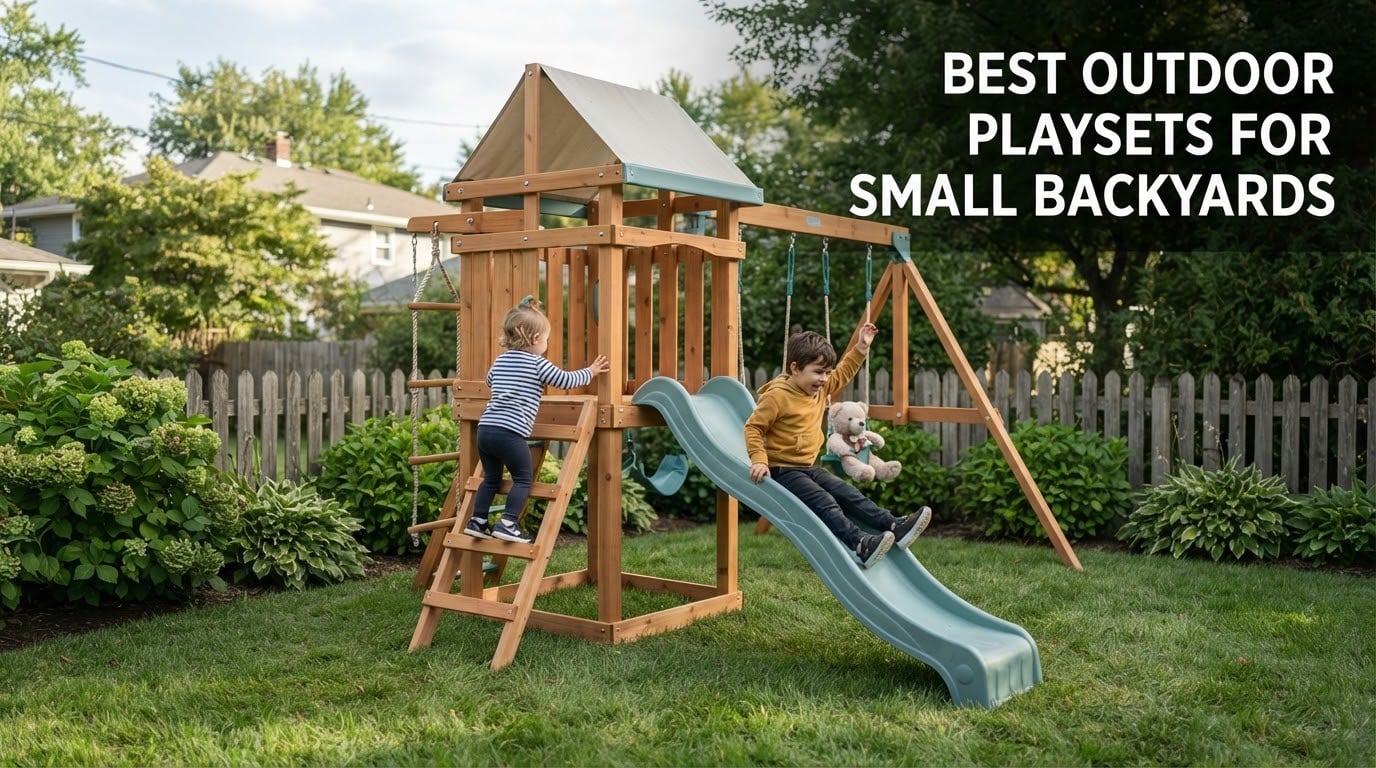 best outdoor playsets for small backyards