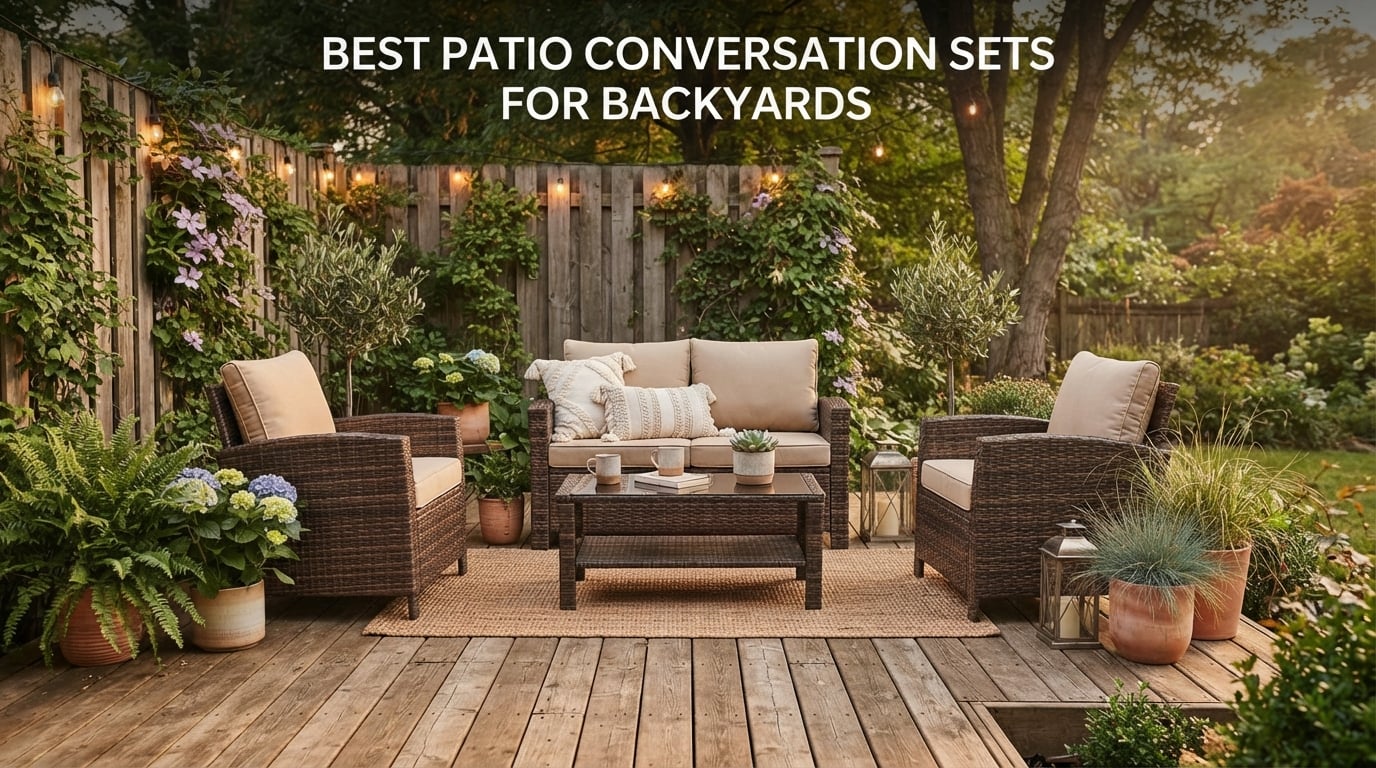 best patio conversation sets for backyards