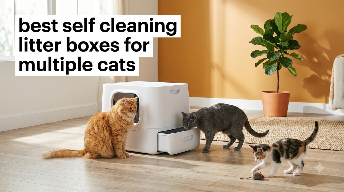 best self cleaning litter boxes for multiple cats