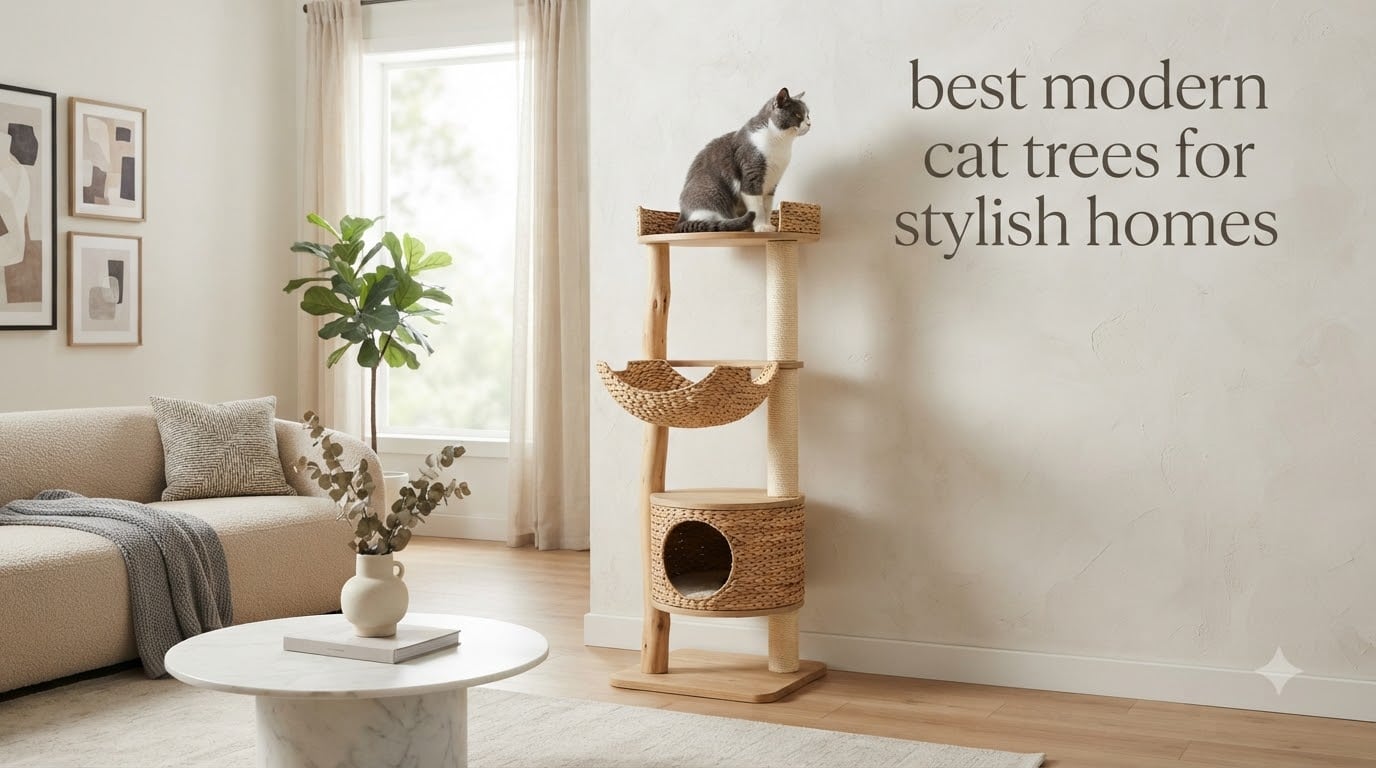 best modern cat trees for stylish homes