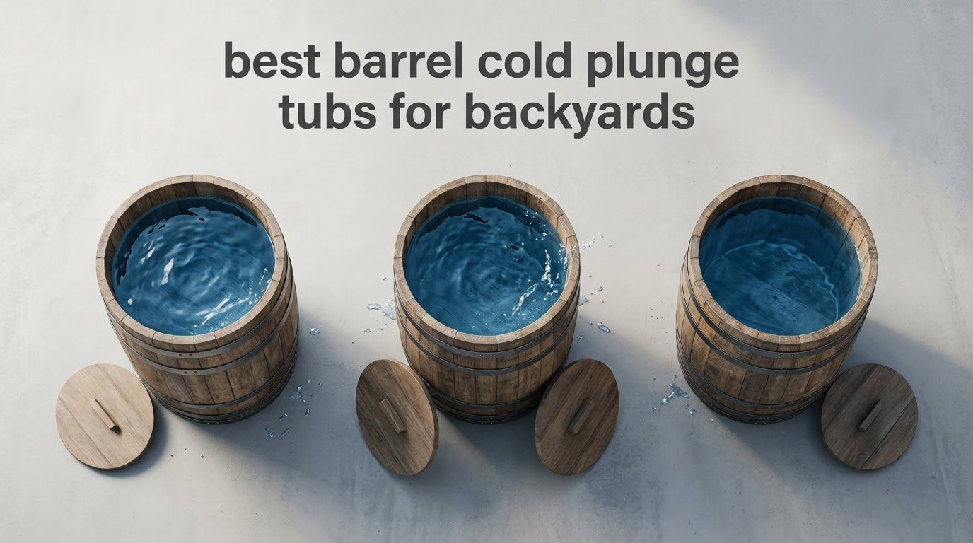 best barrel cold plunge tubs for backyards
