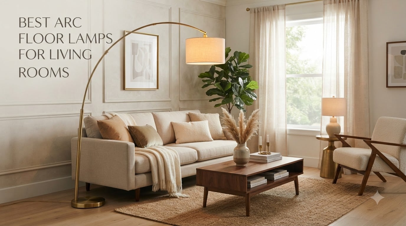 best arc floor lamps for living rooms