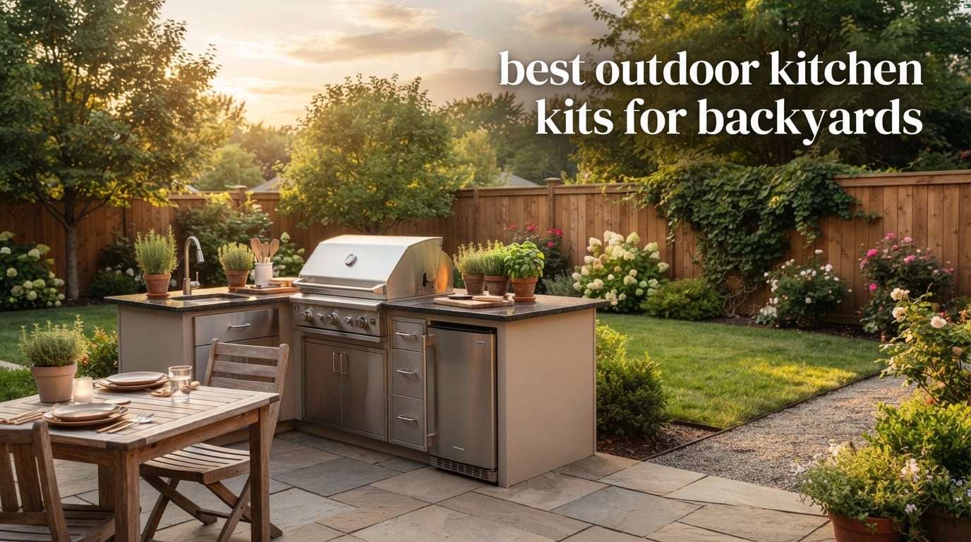 best outdoor kitchen kits for backyards