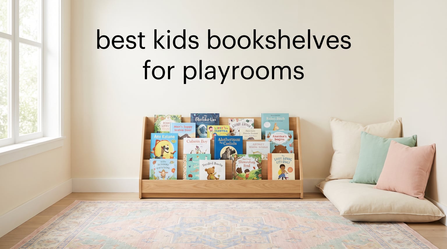 best kids bookshelves for playrooms