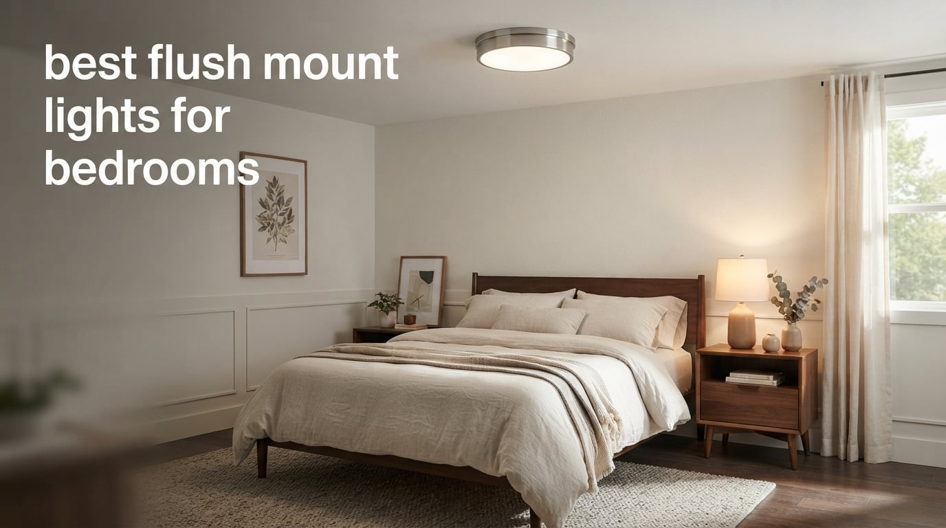 best flush mount lights for bedrooms