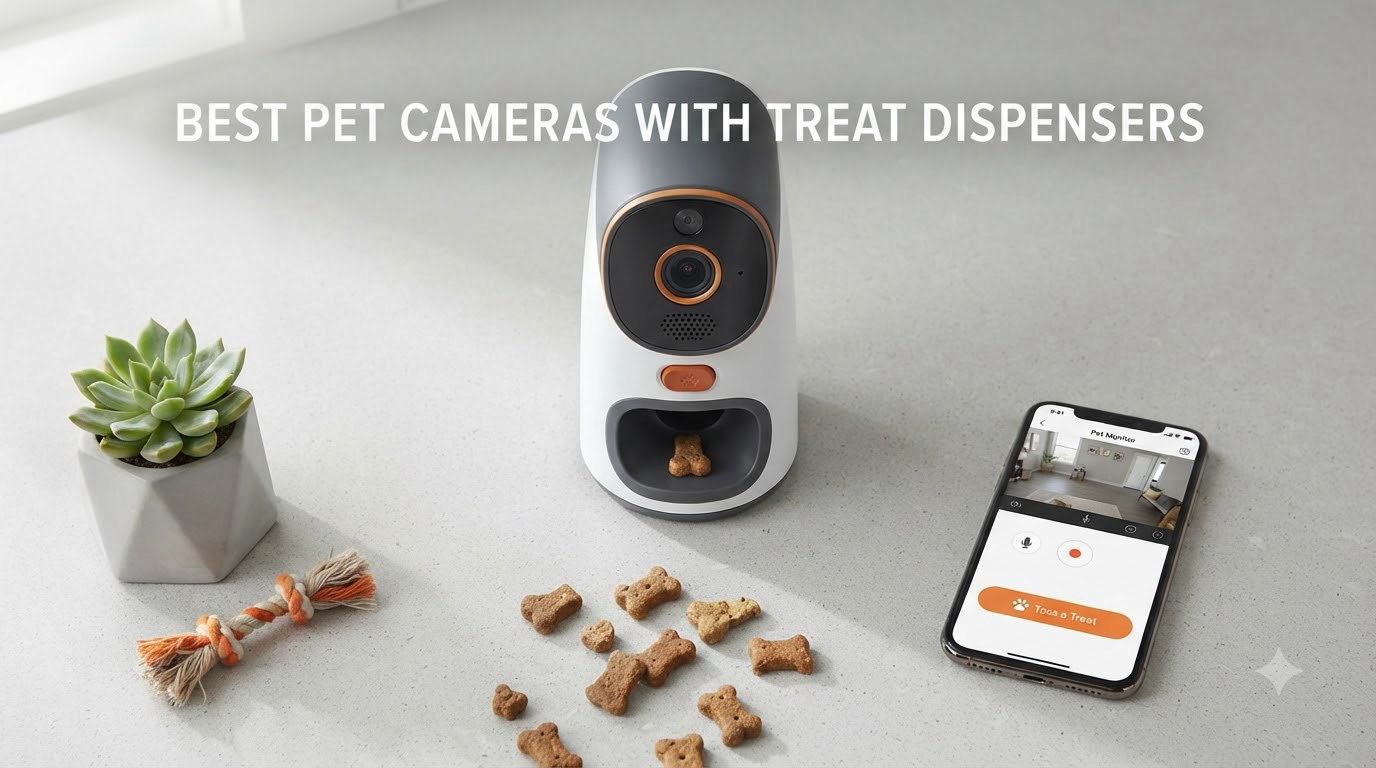 best pet cameras with treat dispensers