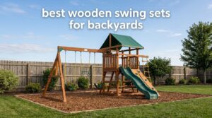best wooden swing sets for backyards