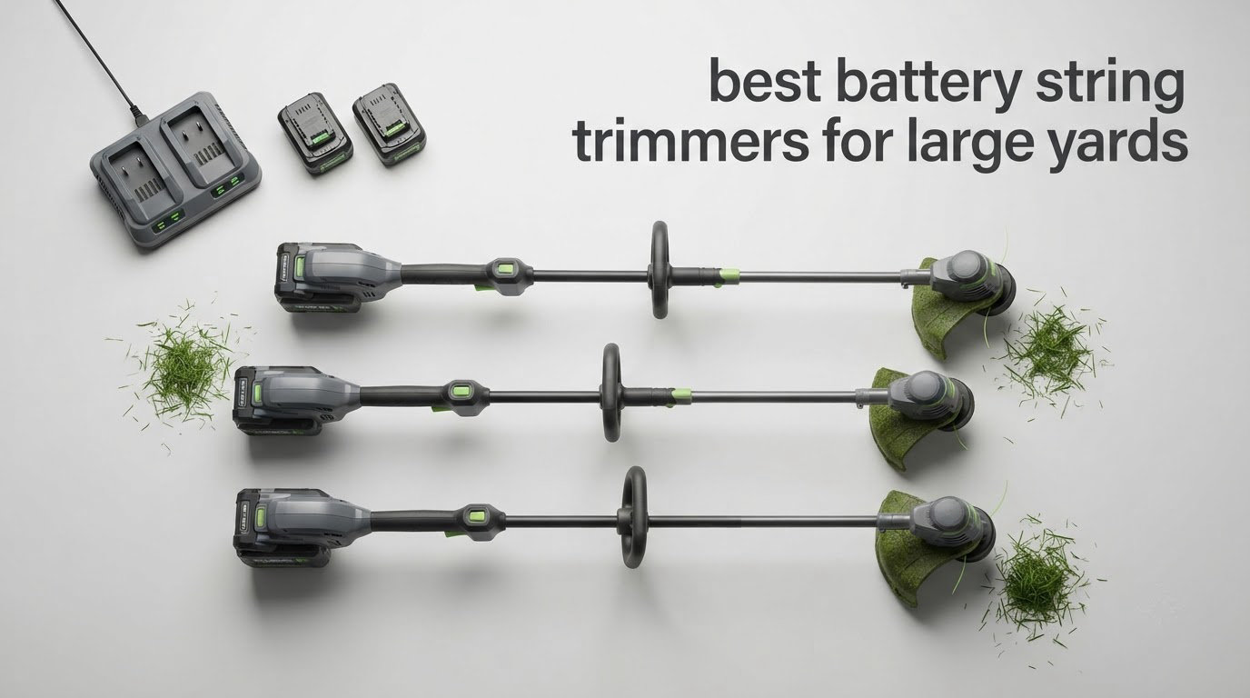 best battery string trimmers for large yards