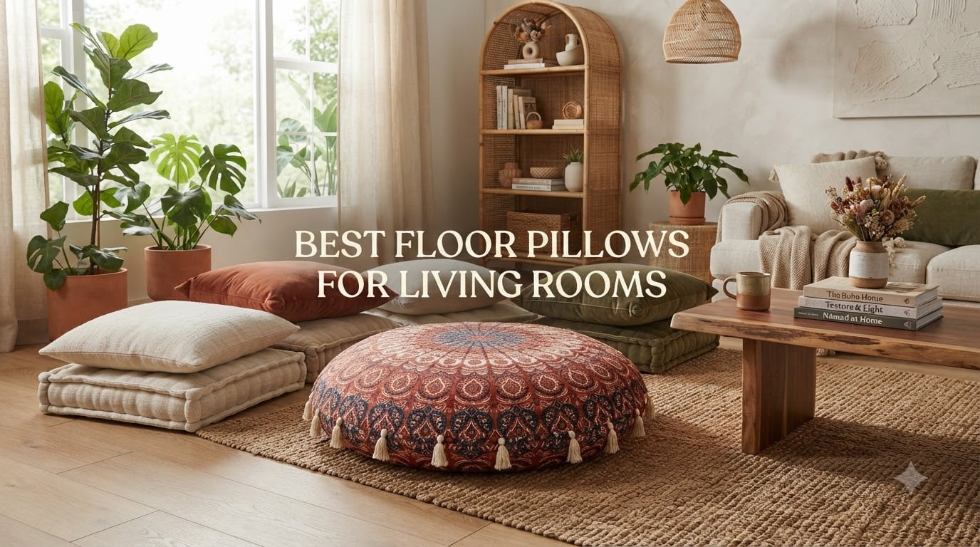 best floor pillows for living rooms
