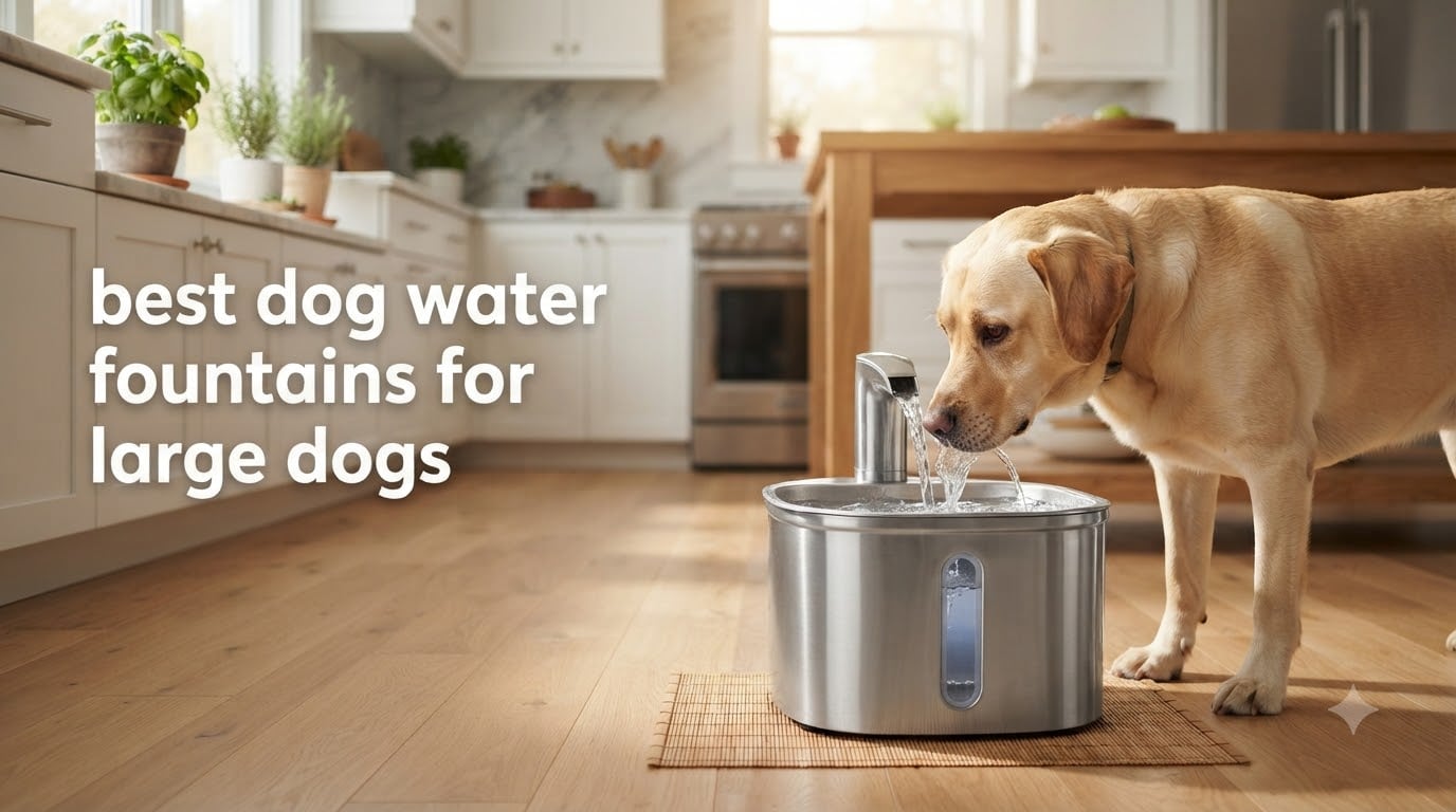 best dog water fountains for large dogs