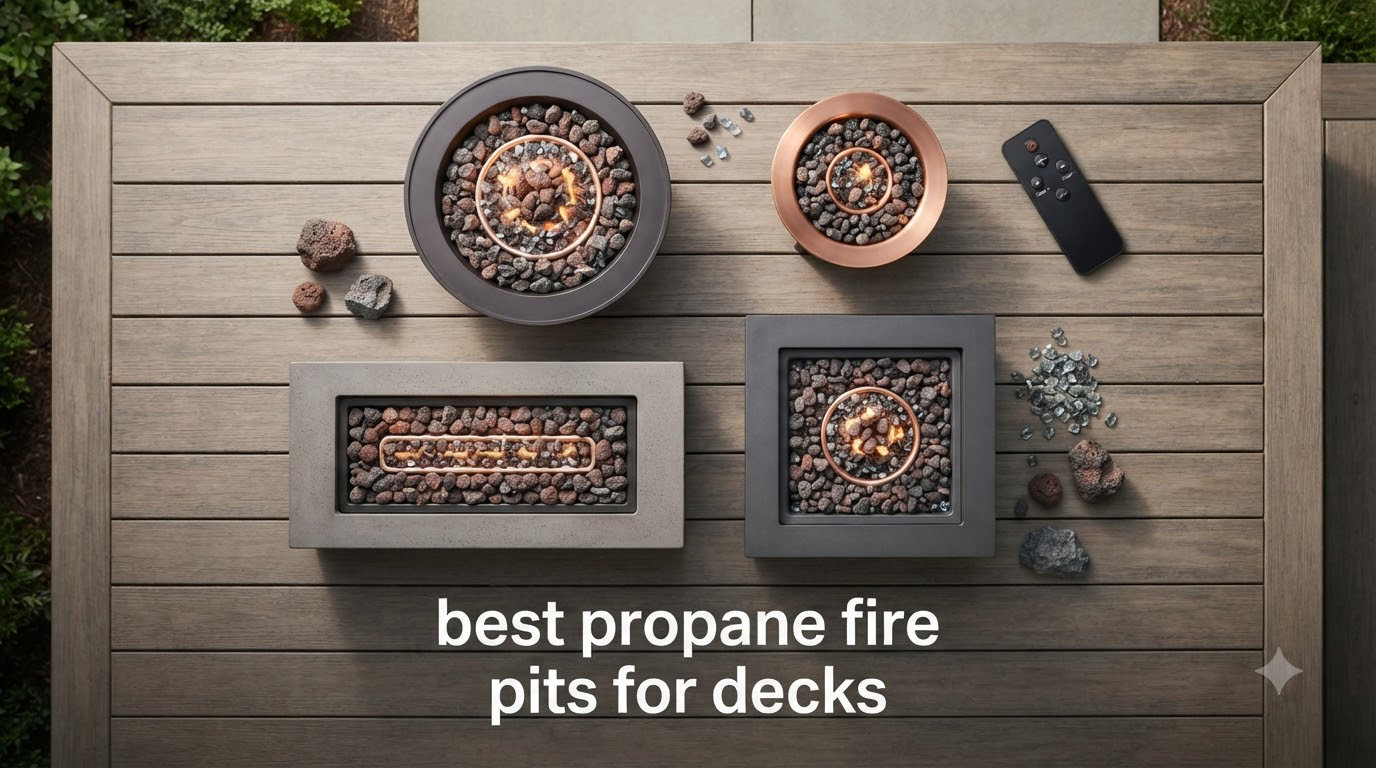 best propane fire pits for decks