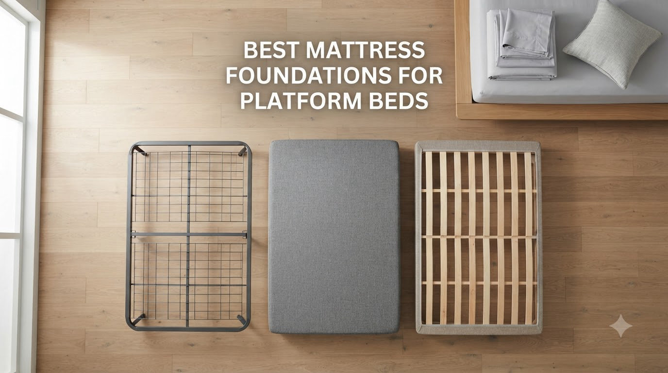 best mattress foundations for platform beds