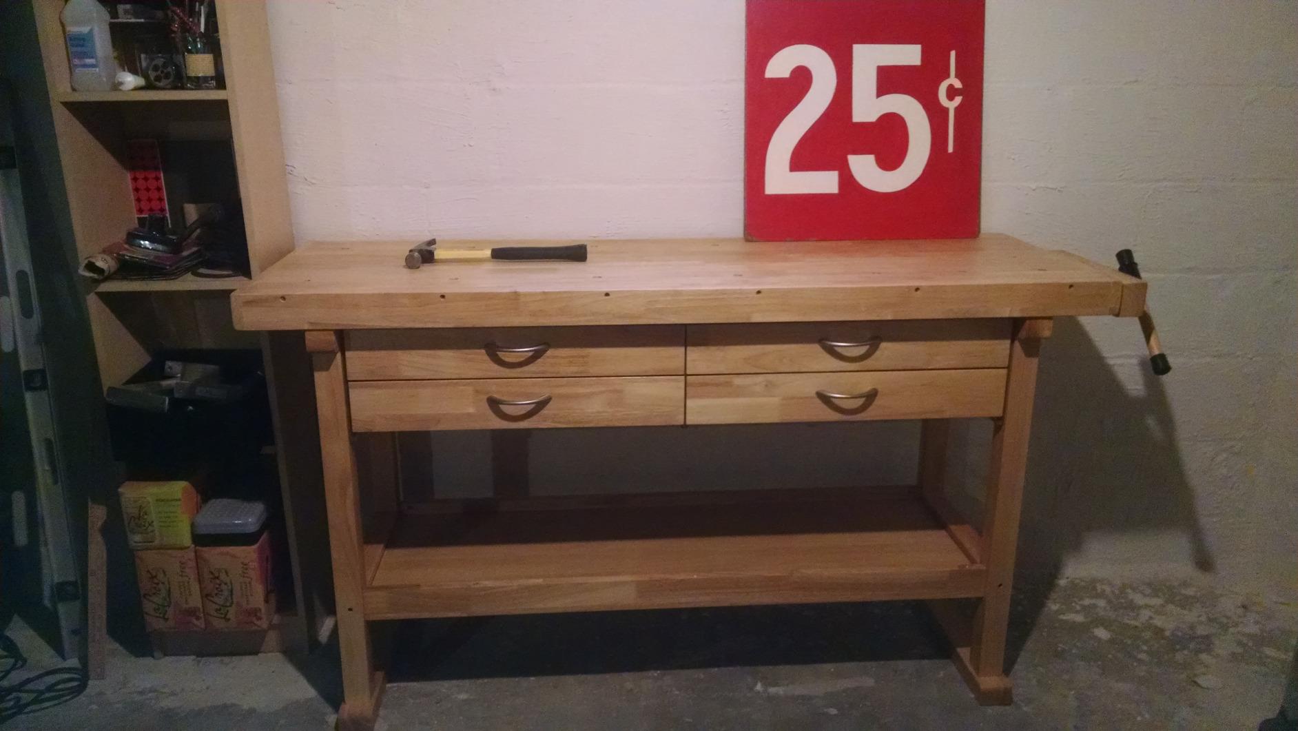 Windsor Design Workbench with 3 Drawers, 60 Hardwood Surface customer photo 2