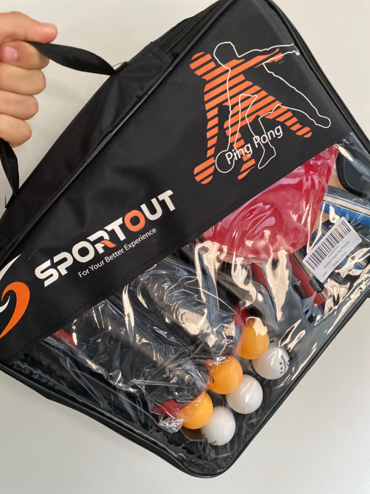 Sportout Ping Pong Paddles Sets-Portable Table Tennis Paddle with Balls, Storage Case Premium Table Tennis Racket for Indoor & Outdoor Games customer photo 1