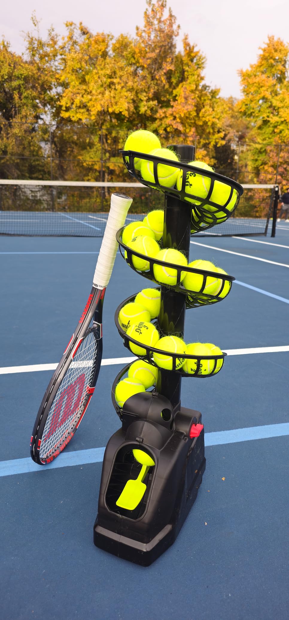SCIFANTA Portable Tennis Ball Tosser(3.7lb) for Self-Play|Ball Launcher Beginners/Kids/Coaches/Home-Court|Accurate&Efficient Feed Buddy for All-Levels/Ages|AC&Battery Powered customer photo 2