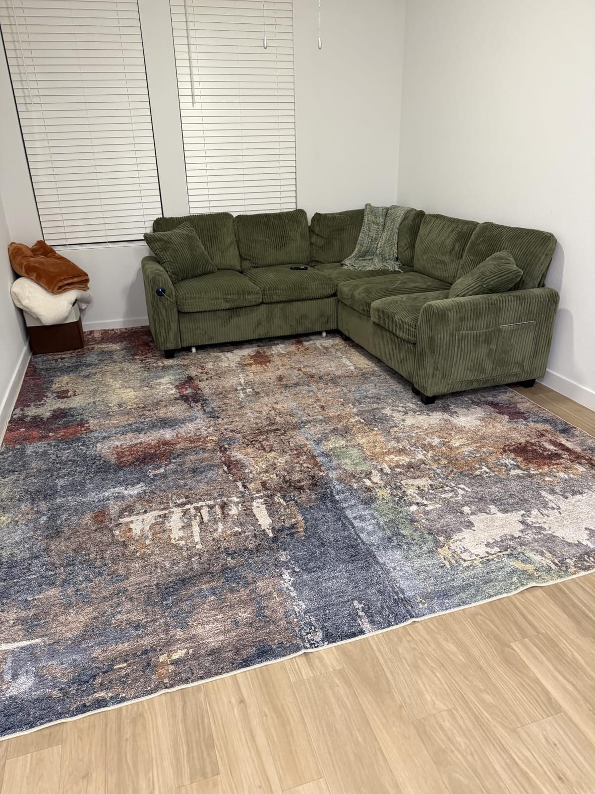 Lahome Modern Abstract Living Room Rug 8x10, Washable 8x10 Area Rugs for Bedroom Stain Resistant Non Slip, Large Red Soft Indoor Carpet for Dining Room Table Home Decor customer photo 2