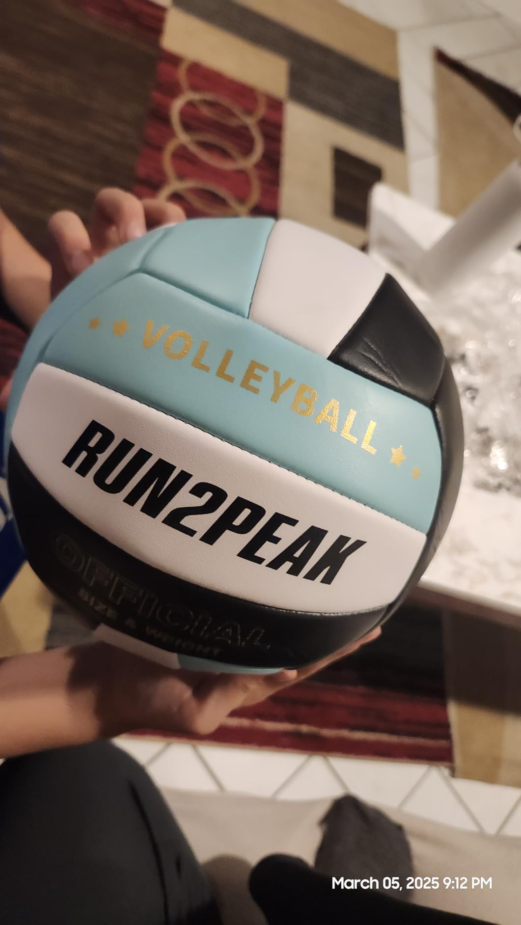 RUN2PEAK Soft Volleyball Ball Official Size 5 Volleyballs for Indoor Outdoor Beach Pool Game Play for Teen Beginner Recreational Team Professional PU Leather Training Practice Volley Balls customer photo 2