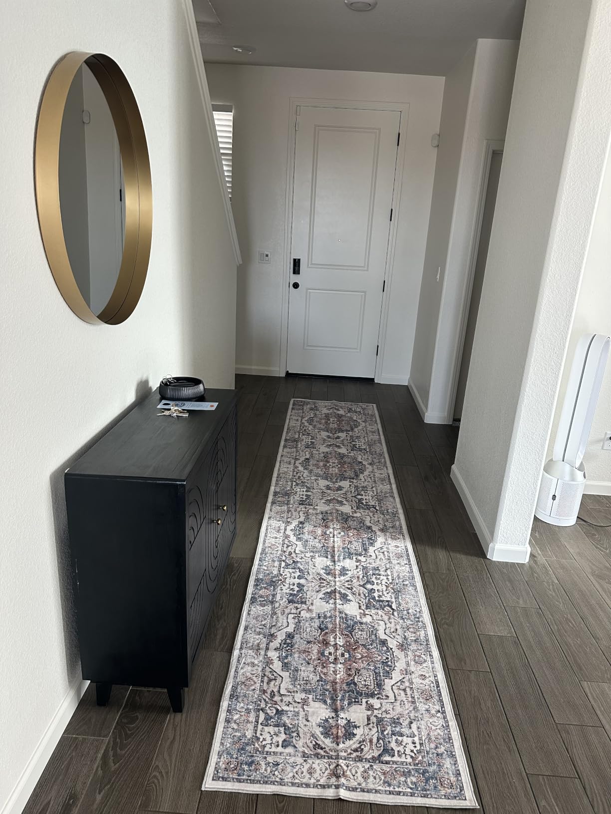 5x7 Living Room Area Rugs: Washable Non-Slip Stain Resistant Rug for Bedroom Dining Room Vintage Ultra Soft Indoor Carpet for Nursery Kitchen Farmhouse Thin Floor Mat for Home Office (5x7 Beige) customer photo 2