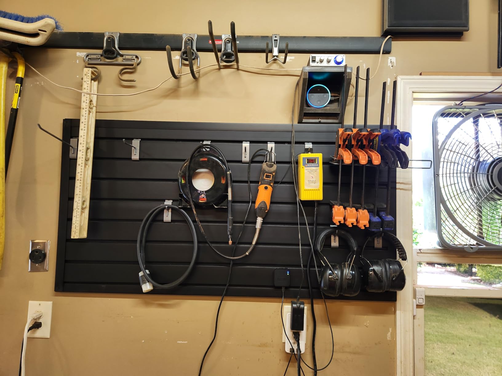 PVC Slat Wall Paneling 4x8 ft, Black Slatwall Panel for Storage customer photo 1