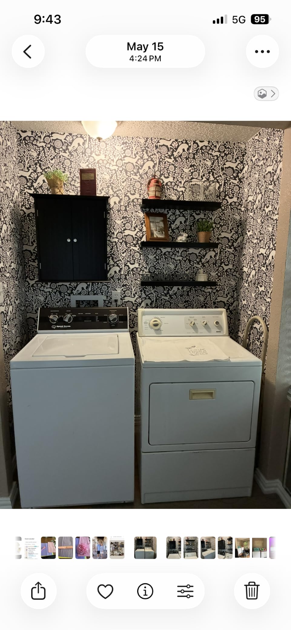 ChooChoo Laundry Cabinet with 4 Doors and Adjustable Shelves customer photo 2