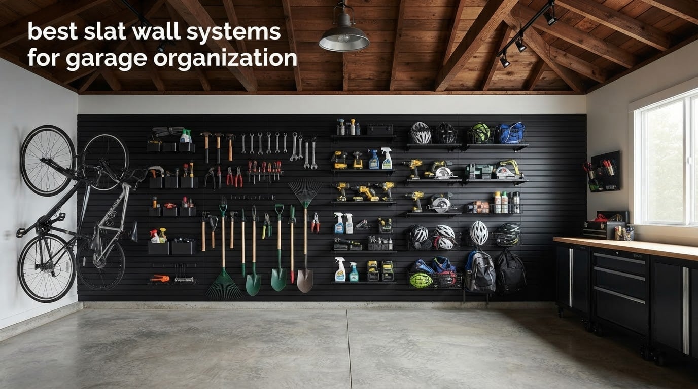 best slat wall systems for garage organization