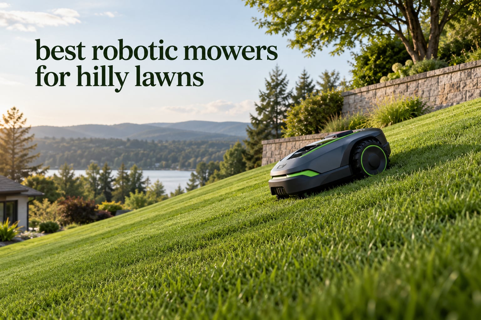 best robotic mowers for hilly lawns