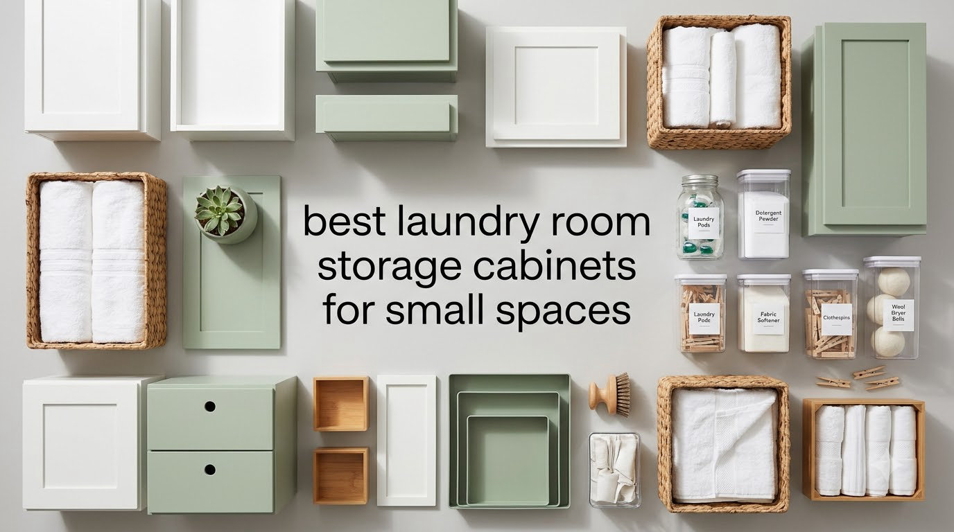 best laundry room storage cabinets for small spaces