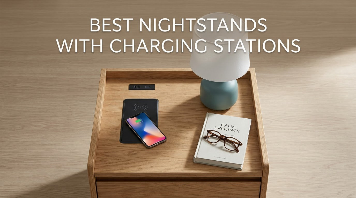 best nightstands with charging stations
