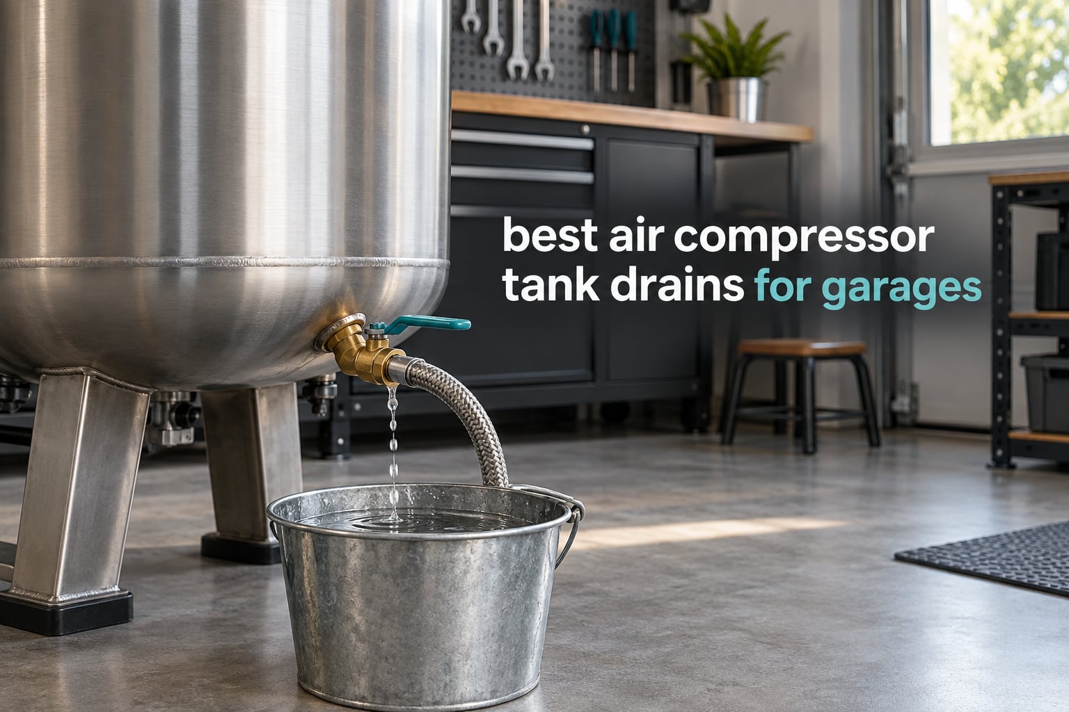 best air compressor tank drains for garages