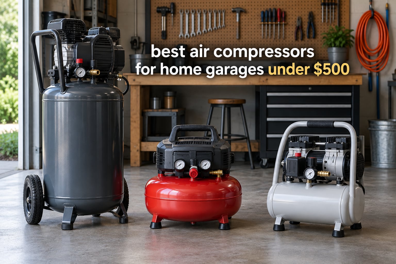 best air compressors for home garages under $500