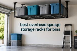 best overhead garage storage racks for bins