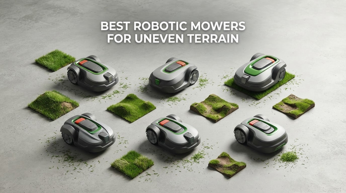 best robotic mowers for uneven terrain