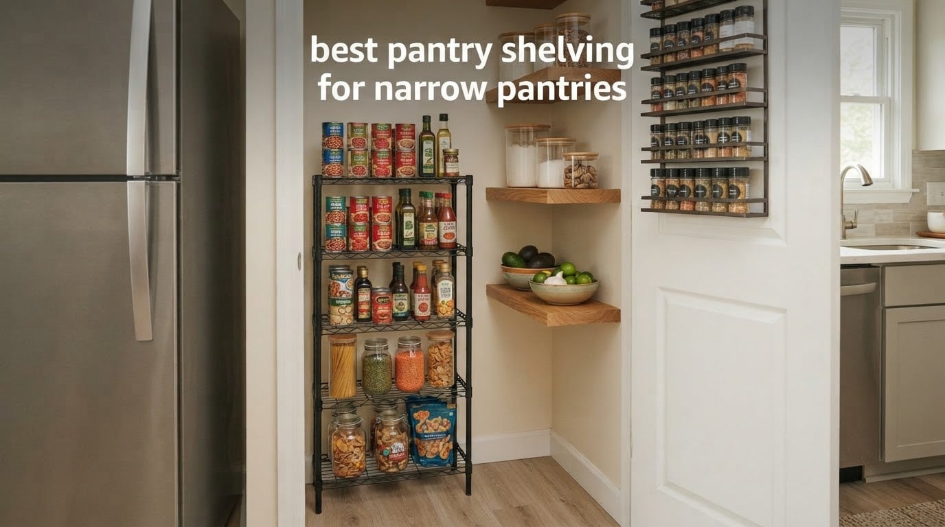 best pantry shelving for narrow pantries