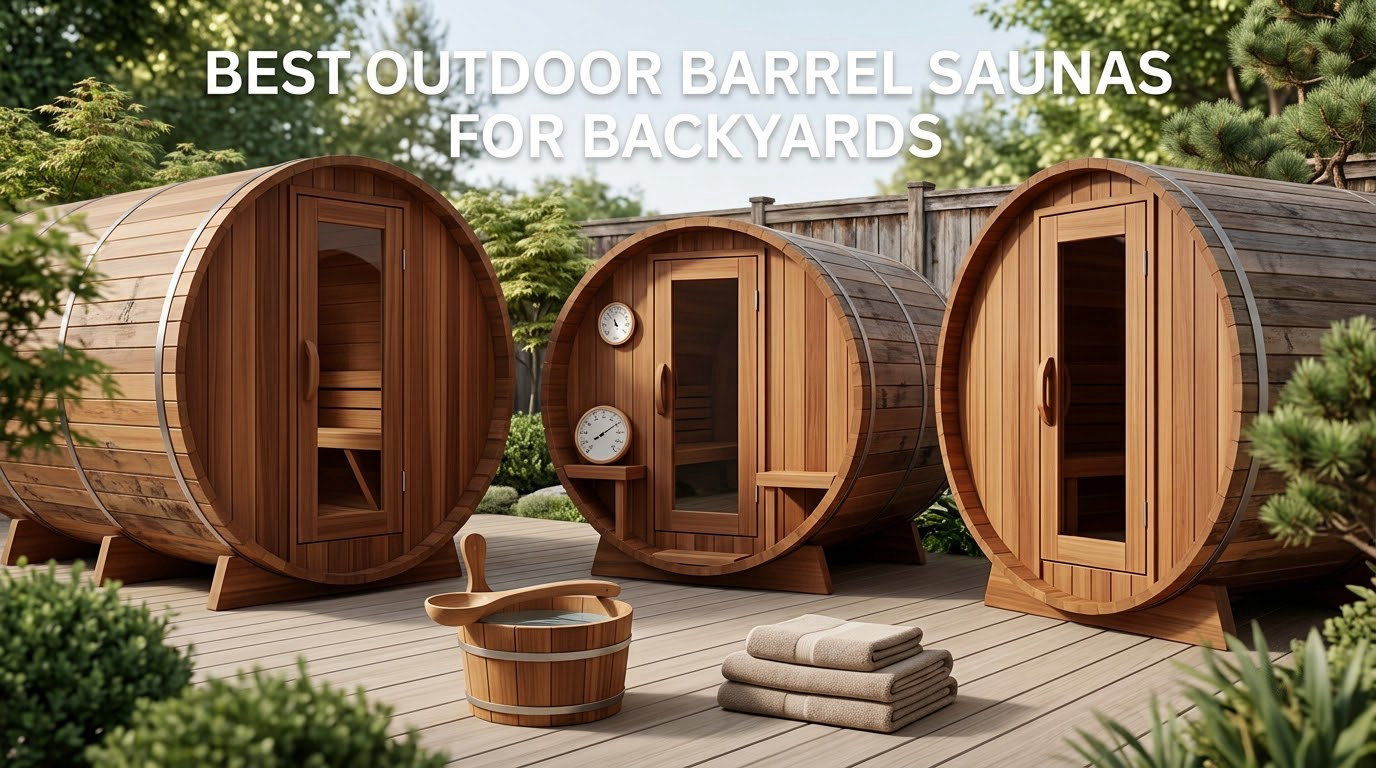 best outdoor barrel saunas for backyards